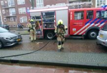 Brandje in berging Paul Krugerstraat