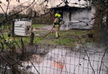 Het volgende huisje brandt uit op Ritthems volkstuinencomplex aan de Loodweg