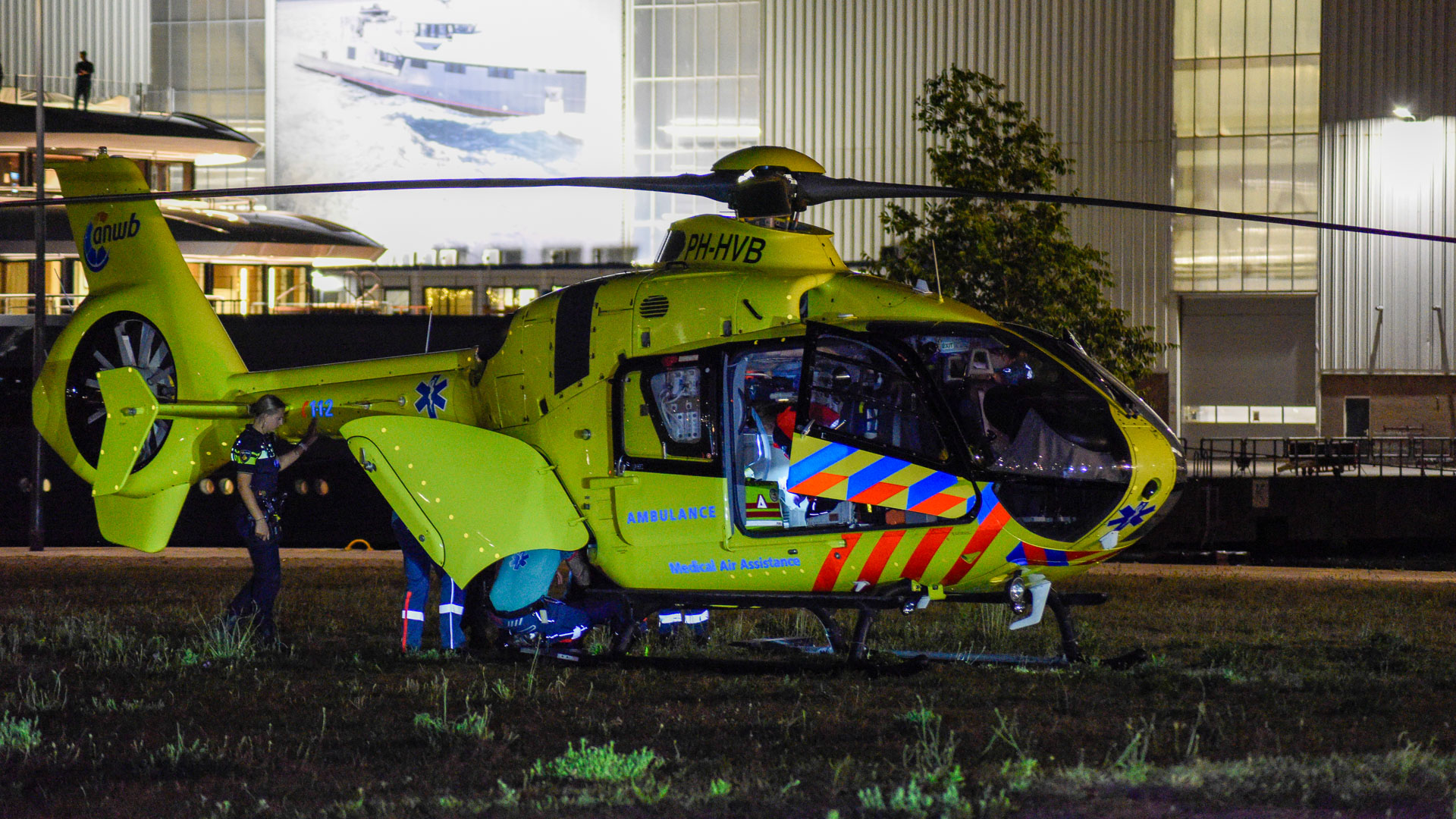 Traumahelikopter ingezet voor medisch incident aan de Singel in Vlissingen