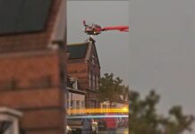 Bliksem slaat in woning aan Glacisstraat Vlissingen
