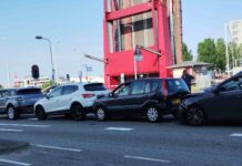 Kop-staartbotsing bij Keersluisbrug, bestuurder onder invloed van alcohol