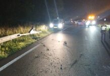 Busje botst op geleiderail op Sloeweg Noord, bestuurder ongedeerd